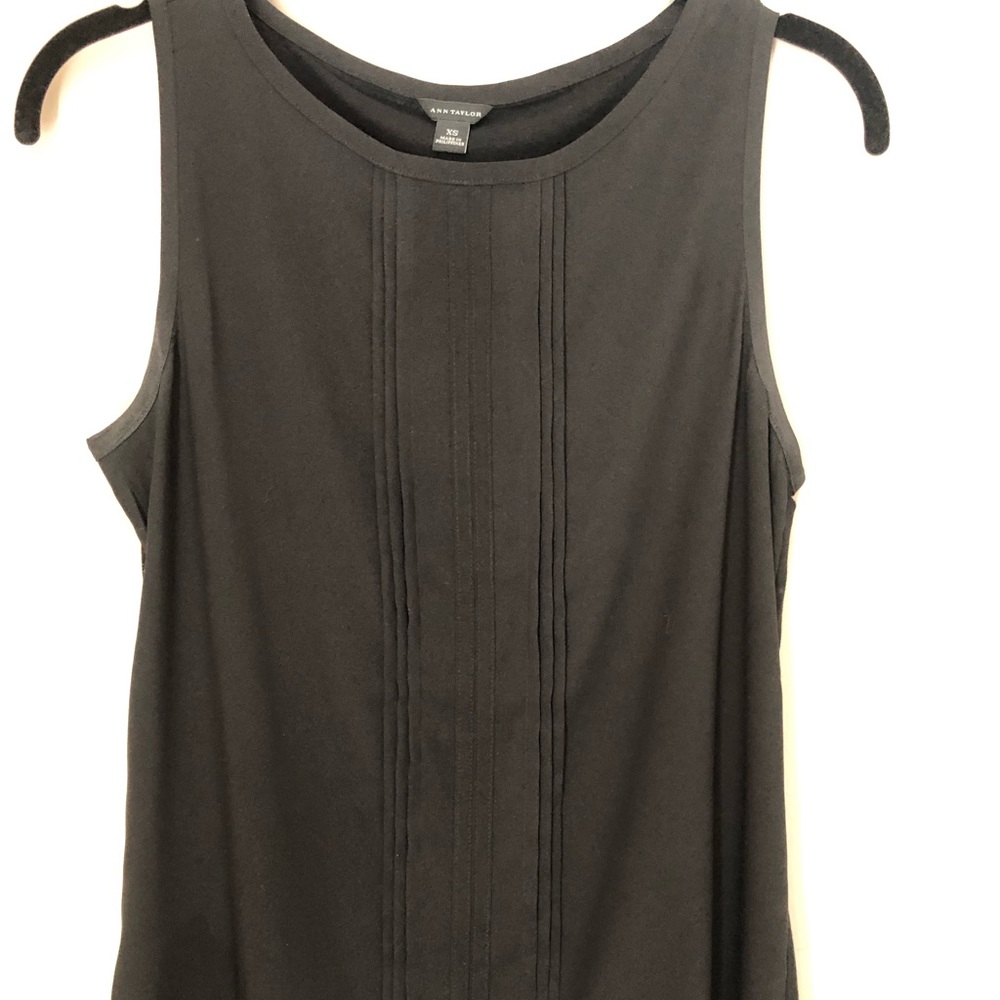 Ann Taylor black silk tank